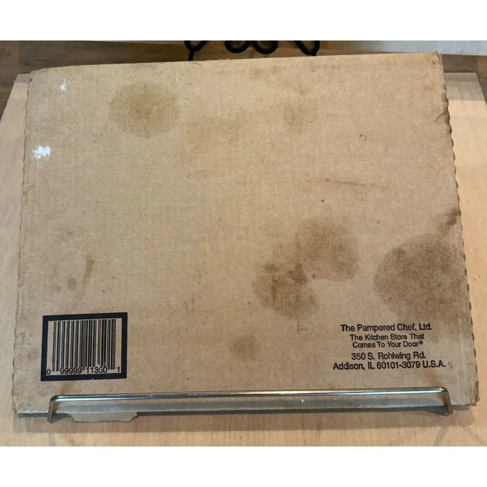 Pampered Chef Family Heritage 12x15 Rectangular Baking Stone 1350 Rack Box